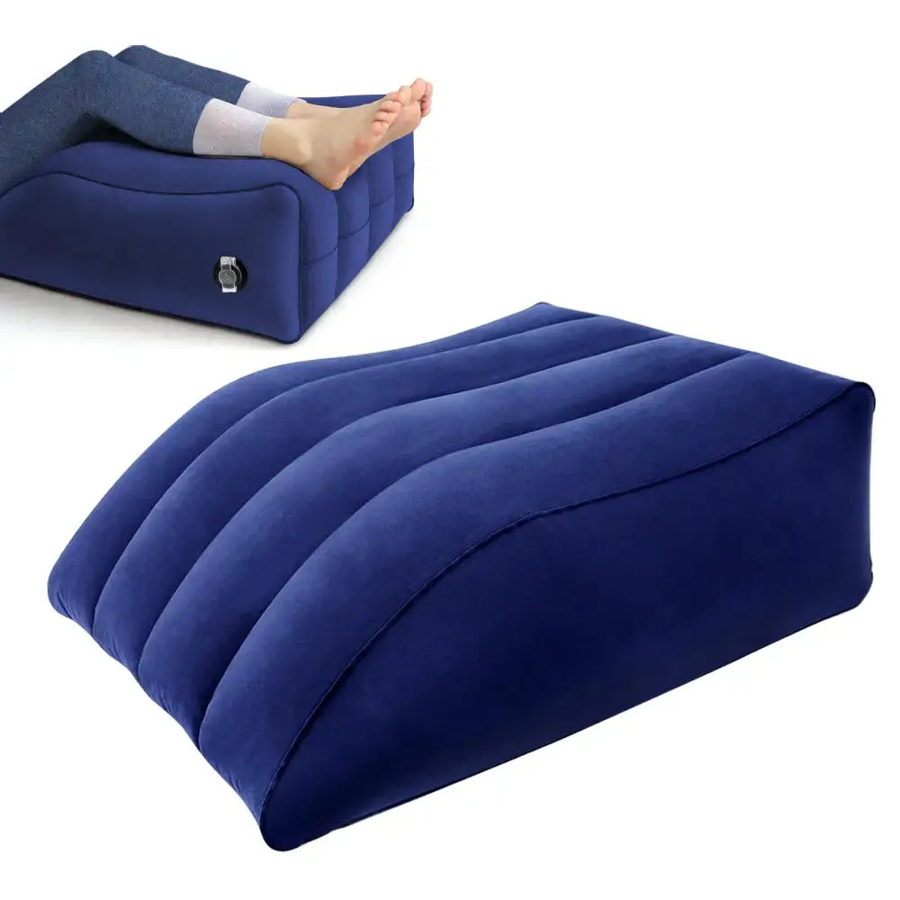 Inflatable Leg Elevation Pillow for Swelling Relief, Improved Circulation & Relaxation.