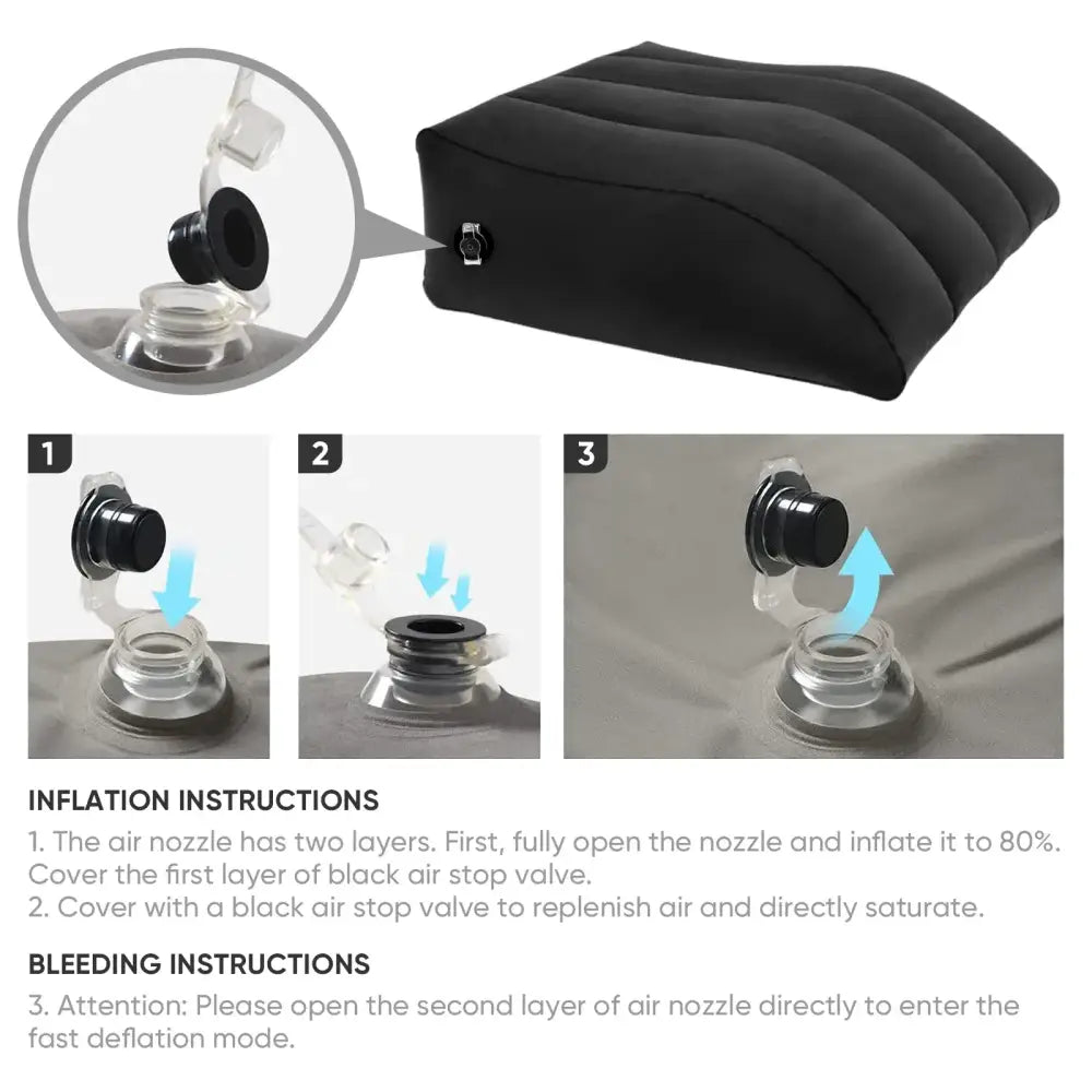 Inflatable Leg Elevation Pillow for Swelling Relief, Improved Circulation & Relaxation.