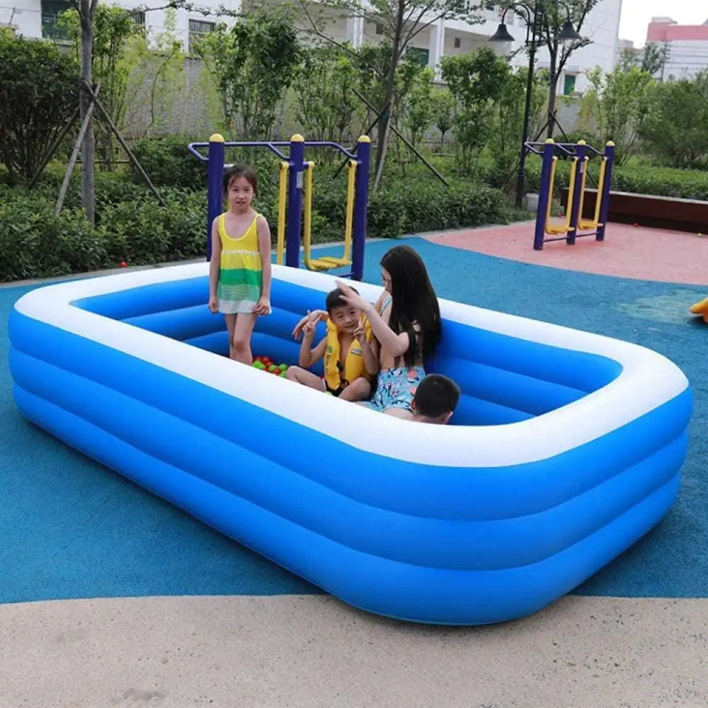 Inflatable swimming pool for home & garden