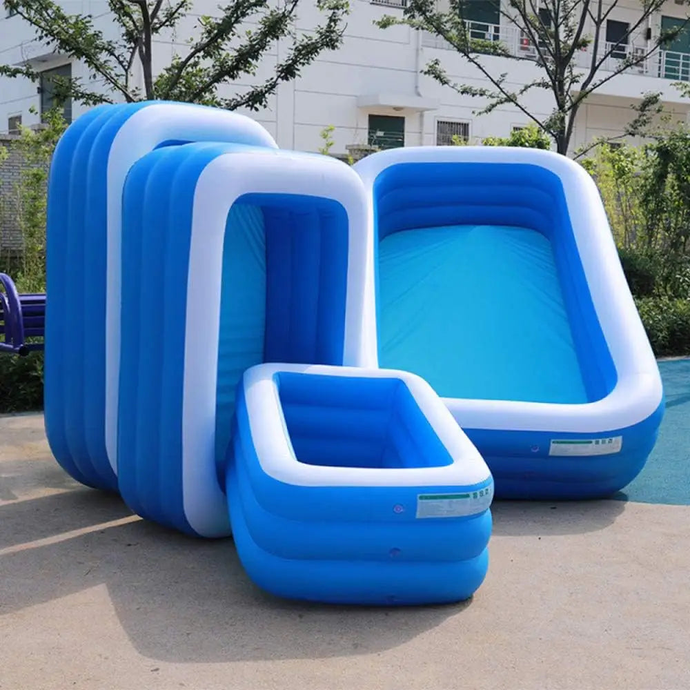 Inflatable swimming pool for home & garden