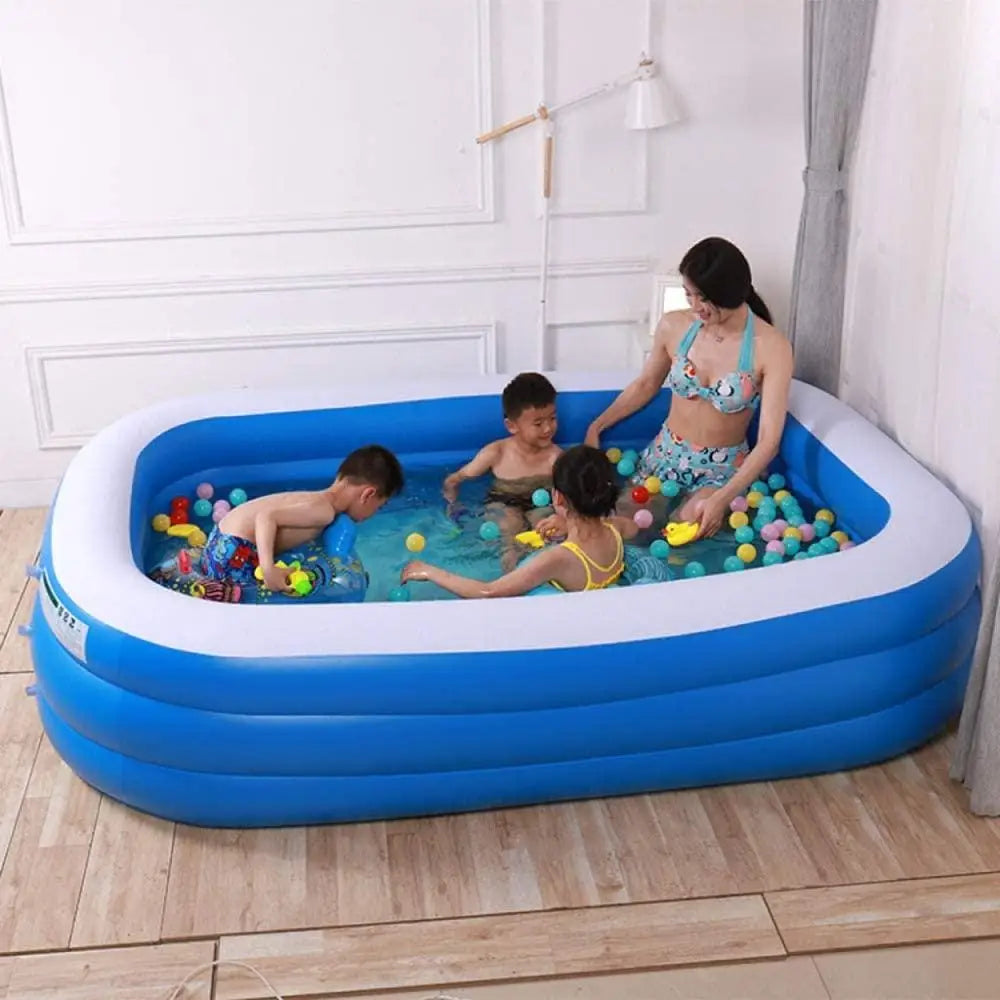 Inflatable swimming pool for home & garden