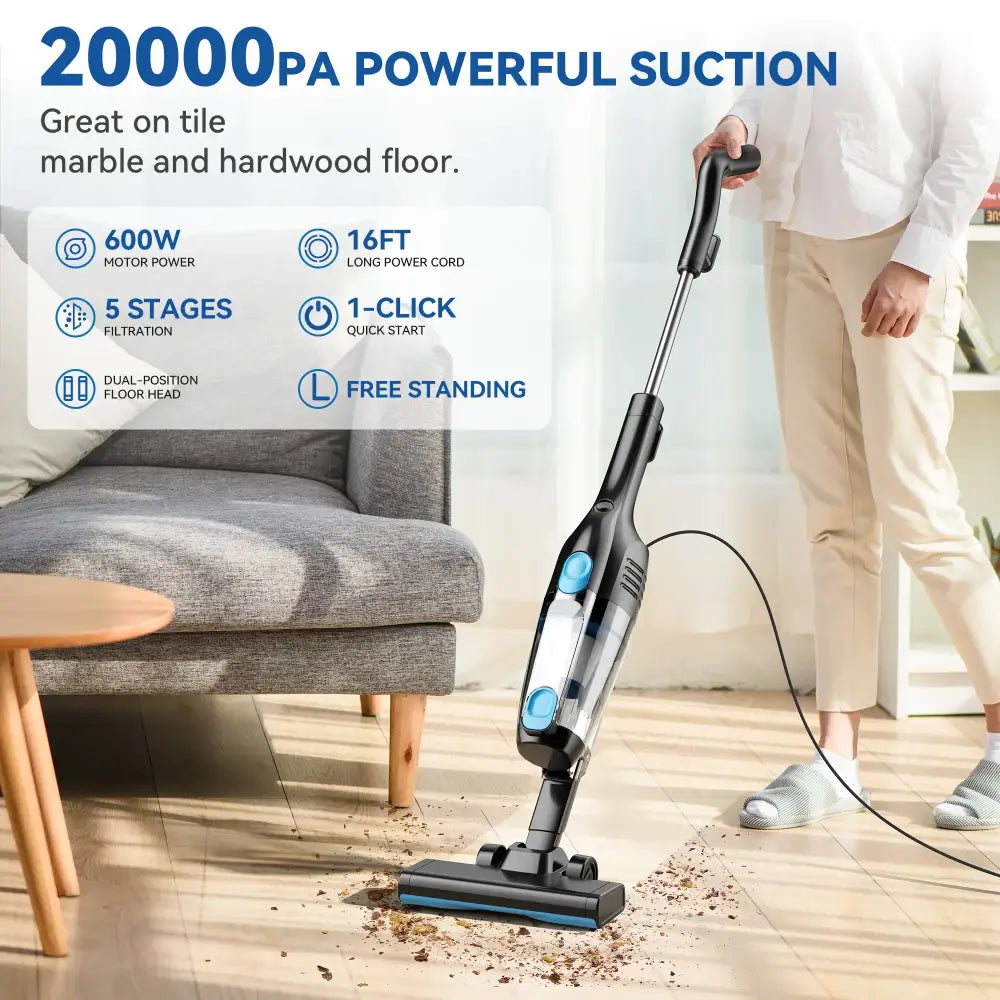 INSE R3S Corded Handheld Vacuum Cleaner | 16Kpa Suction, 6M Extra-Long Cord for Car & Hard Floors