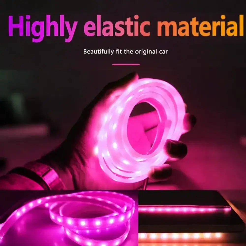 Intelligent Light & Shadow Engine Hood System | Dynamic Scanning RGB Light Strip with APP / Remote Dual Control