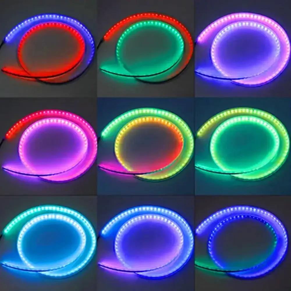 Intelligent Light & Shadow Engine Hood System | Dynamic Scanning RGB Light Strip with APP / Remote Dual Control