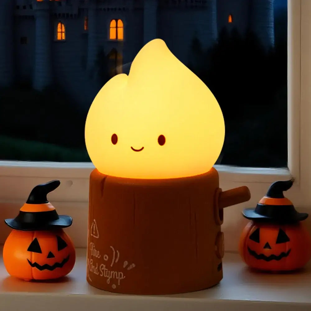 Kerosene LED Night Light Dimmable White Noise Lamp 12H Battery