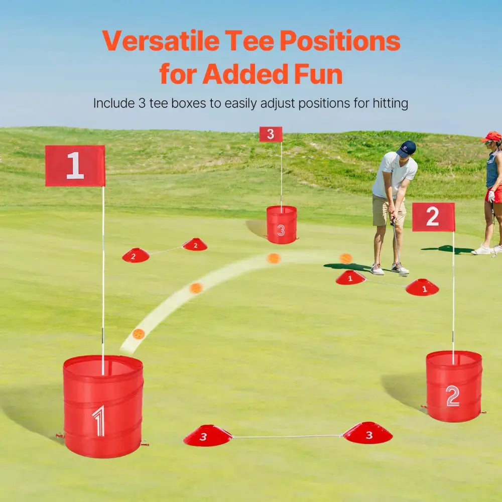 Kids Backyard Golf Game Hole Portable Bucket Golf Practice & Chipping Game for Family Outdoor Fun
