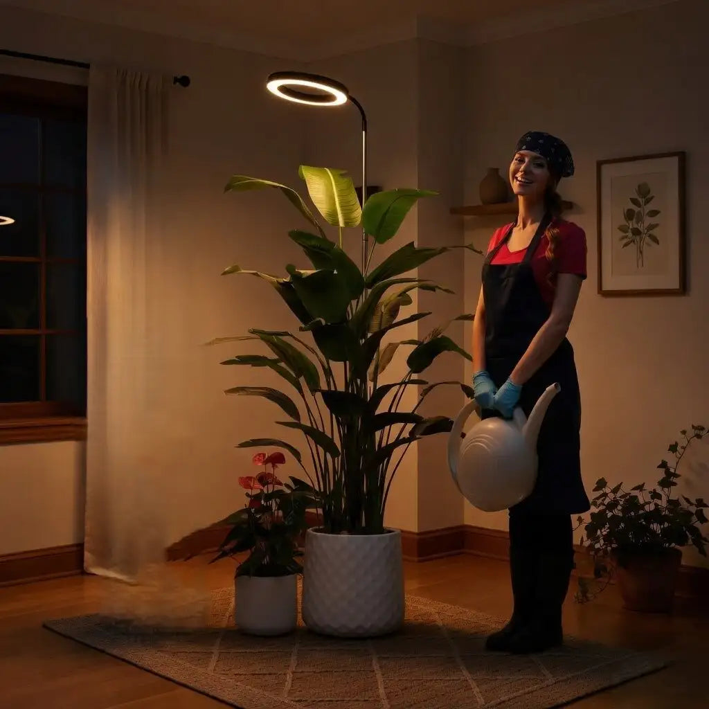 Full Spectrum Grow Light for Indoor Plants - Auto Timer & Adjustable