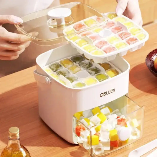 Large Ice Cube Mold with Storage Box