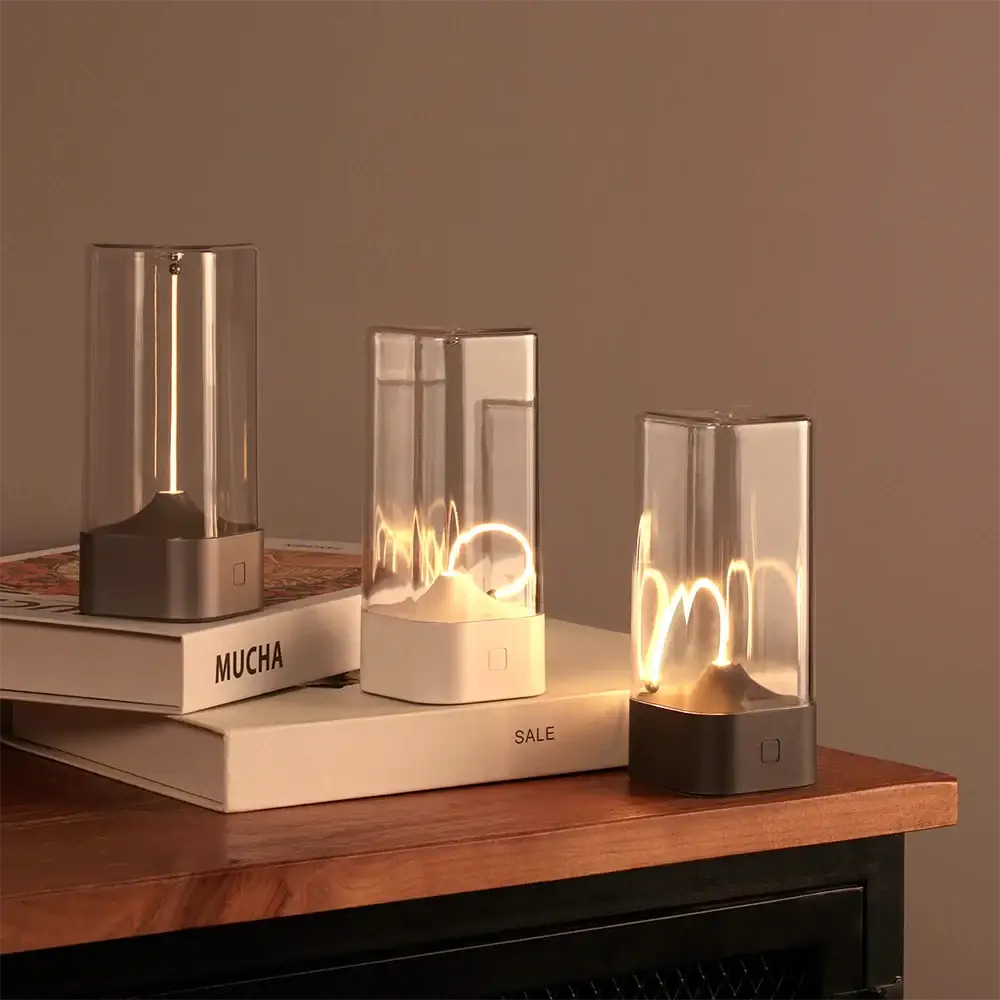 LED Cordless Minimalist Table Lamp 3-Level - Dimmable, Rechargeable & Magnetic