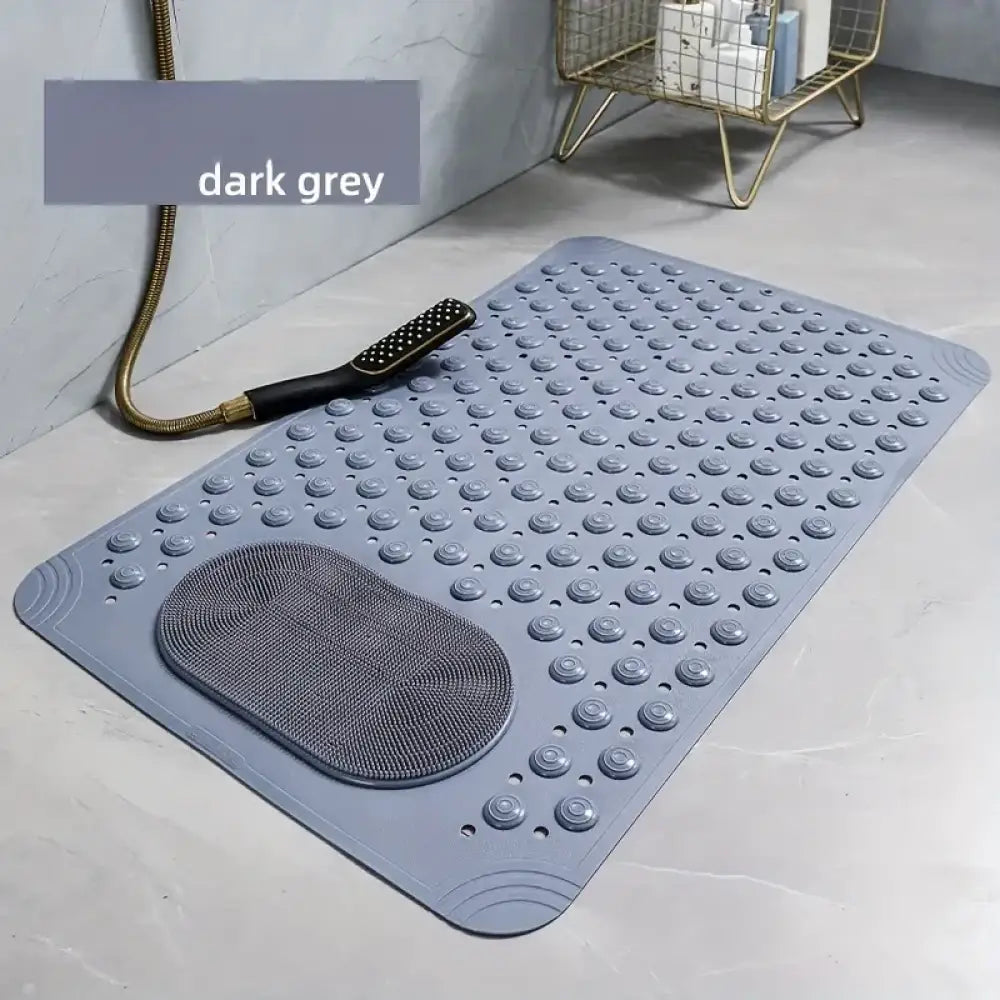 Non-Slip PVC Bath Mat – Massage Nubs Polka Dot Safety Rug 0.8cm Thick