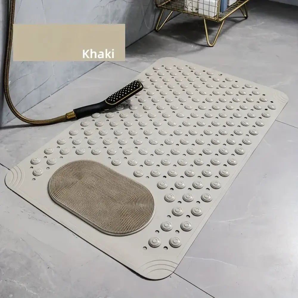 Non-Slip PVC Bath Mat – Massage Nubs Polka Dot Safety Rug 0.8cm Thick