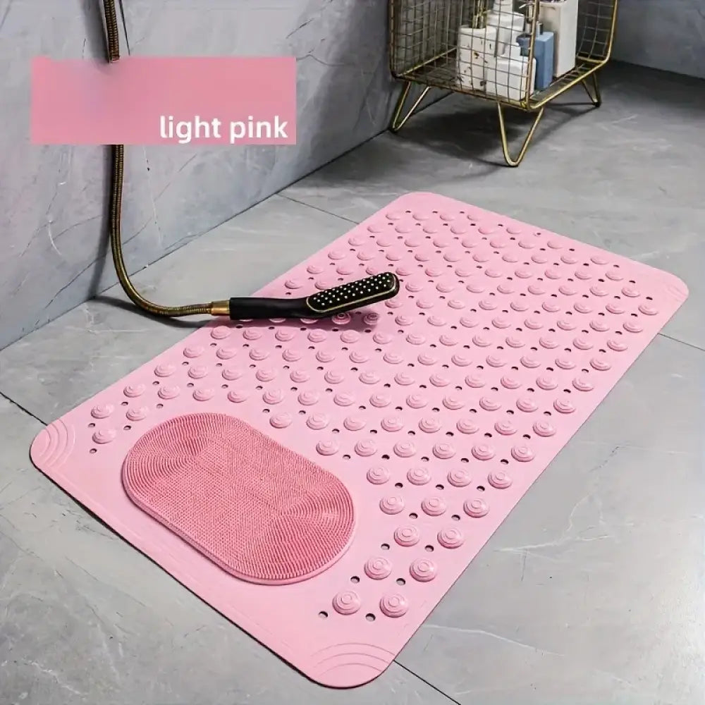 Non-Slip PVC Bath Mat – Massage Nubs Polka Dot Safety Rug 0.8cm Thick