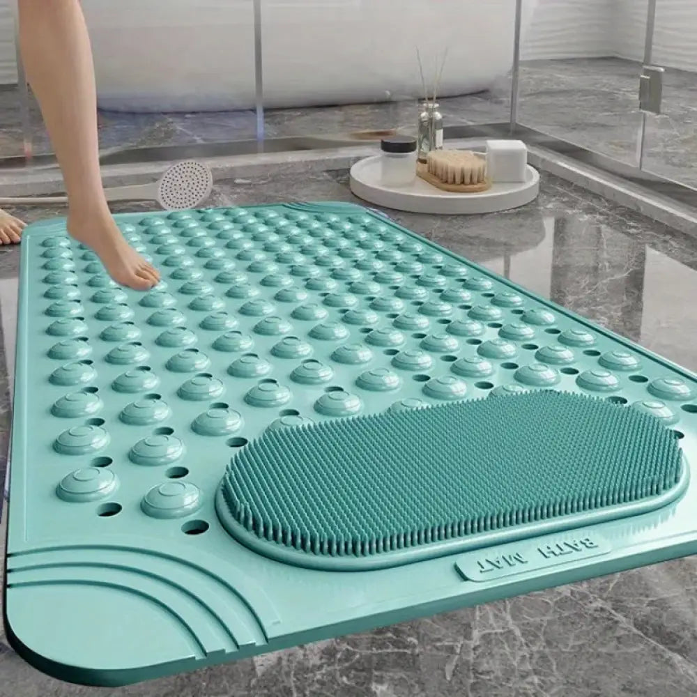 Non-Slip PVC Bath Mat – Massage Nubs Polka Dot Safety Rug 0.8cm Thick