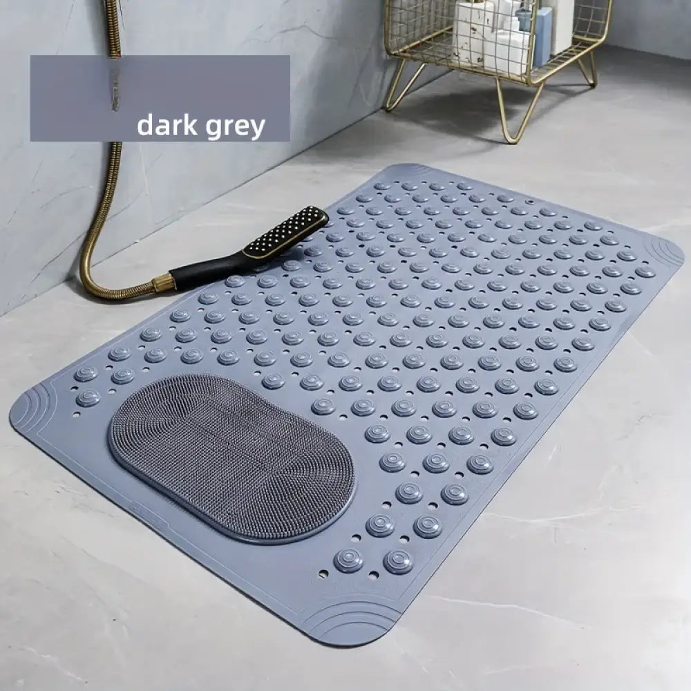 Non-Slip PVC Bath Mat – Massage Nubs Polka Dot Safety Rug 0.8cm Thick