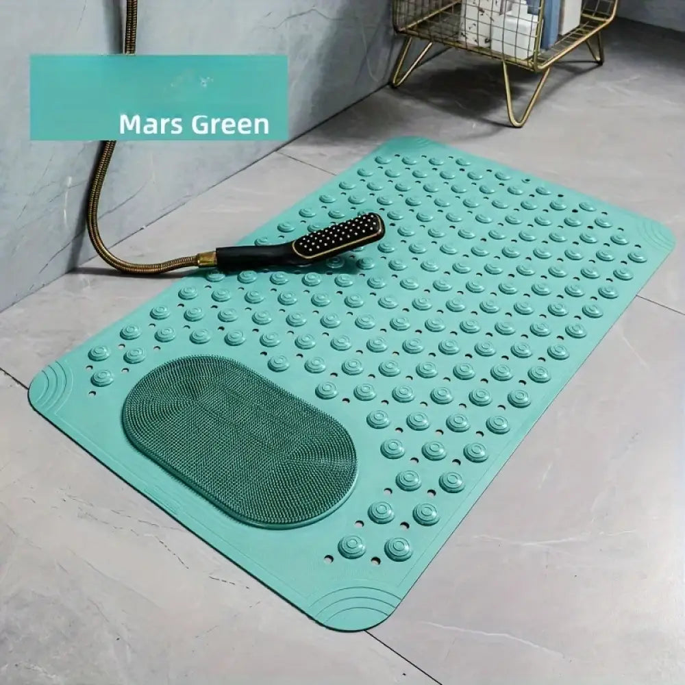 Non-Slip PVC Bath Mat – Massage Nubs Polka Dot Safety Rug 0.8cm Thick