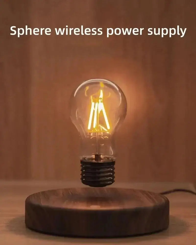 Magnetic Levitation Lamp Floating Glass LED Bulb - Touch Switch Tri-Color Light
