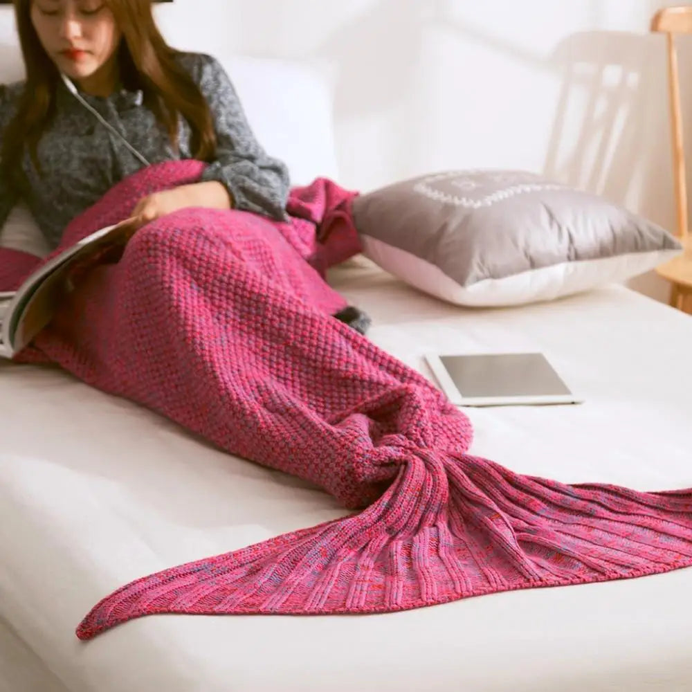 Mermaid Tail Kitted Blanket