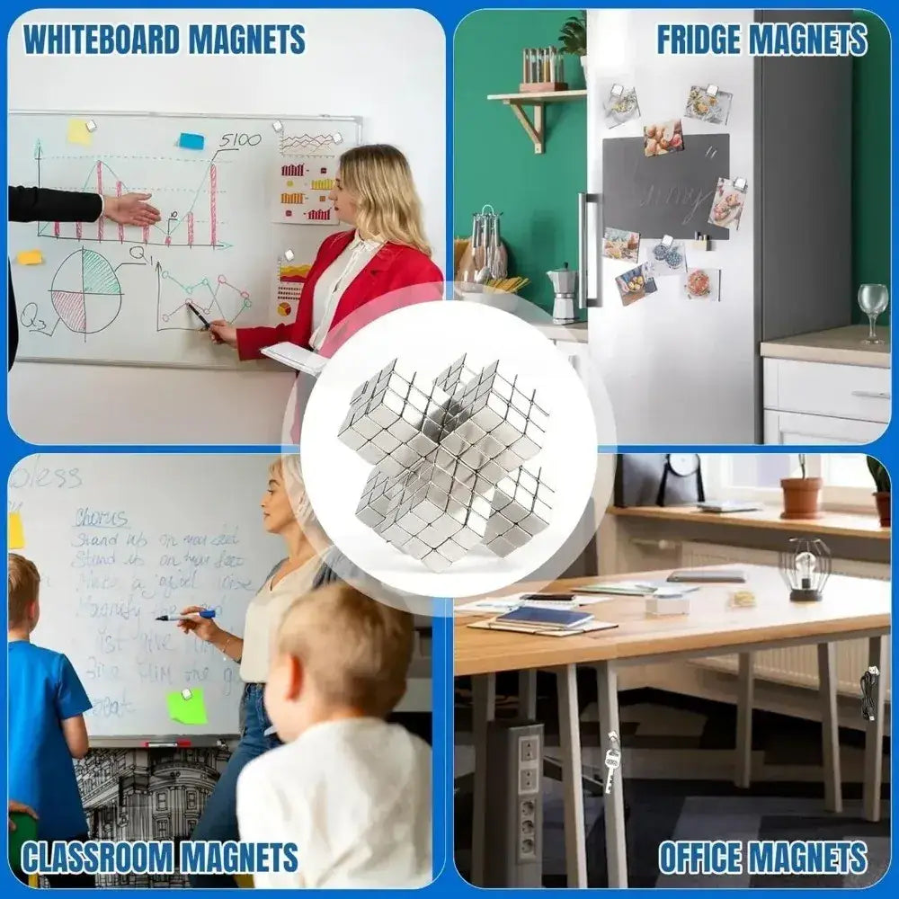 Miniature Multipurpose Magnets (30/100-Pack) | Small, Versatile Discs for Whiteboards, Office & Science