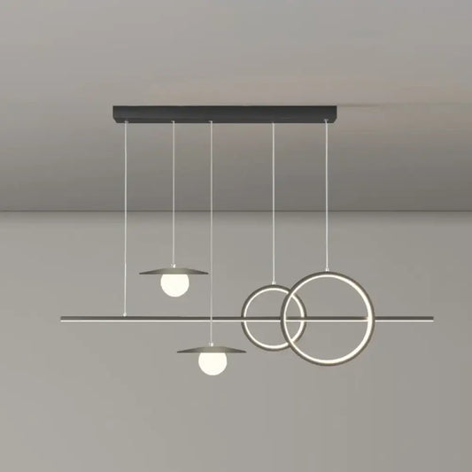 Modern Dimmable LED Pendant Light – Linear Kitchen Island Fixture