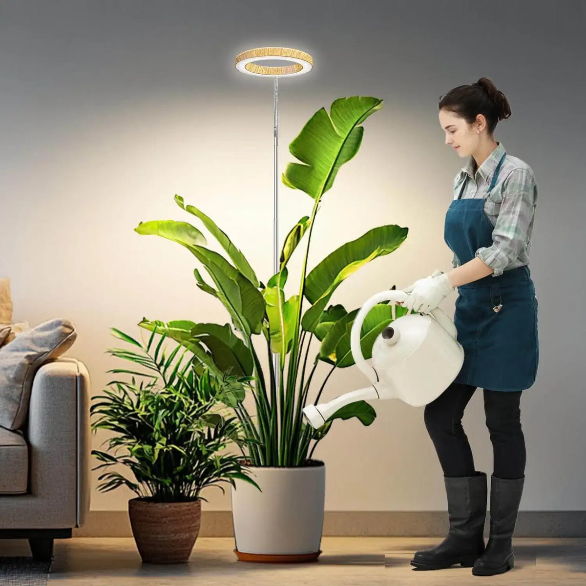 Full Spectrum Grow Light for Indoor Plants - Auto Timer & Adjustable