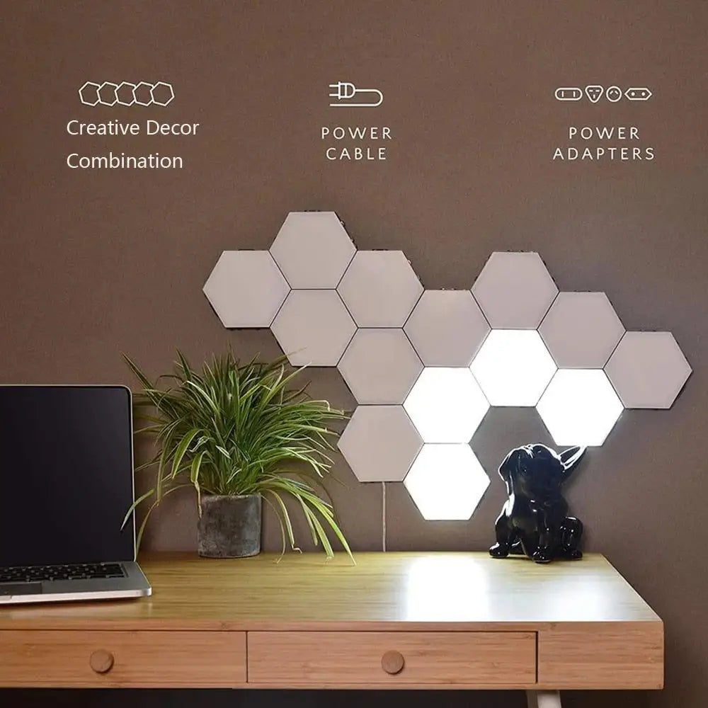 Modular Hexagon Touch LED Wall Lights