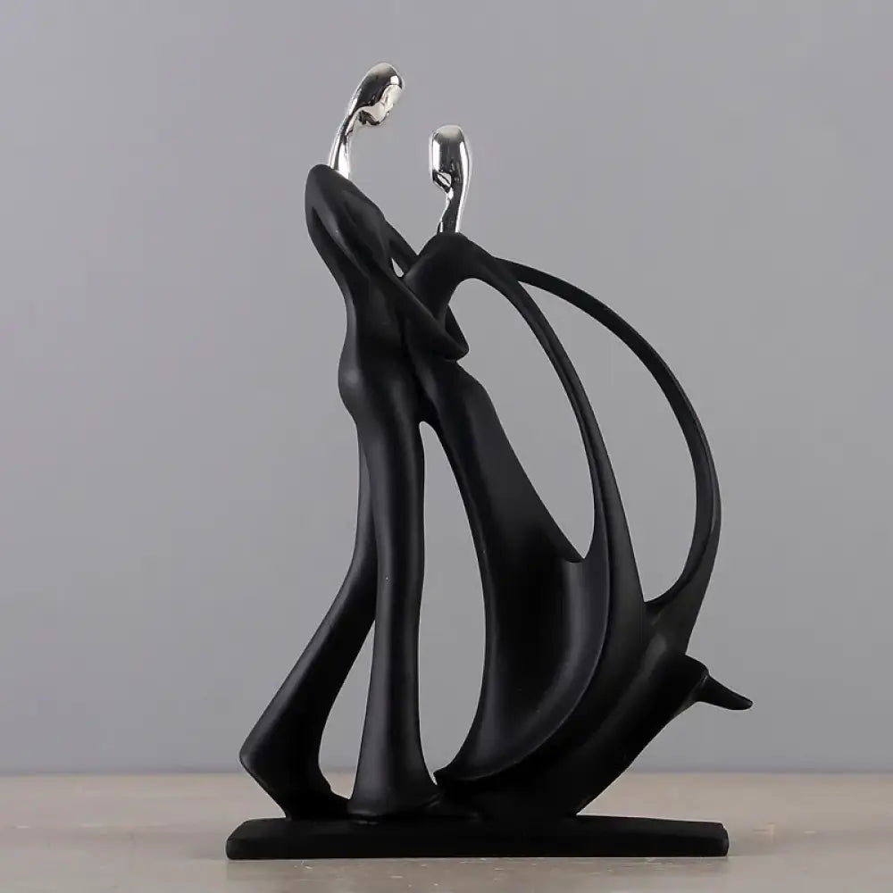 Nordic Art Dancing Couple Resin Figure Ornaments Figurines