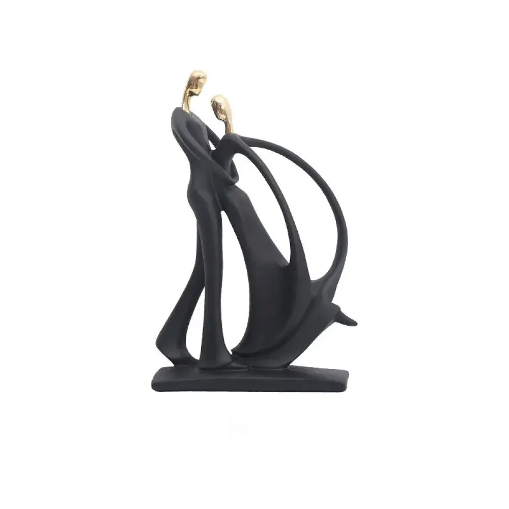 Nordic Art Dancing Couple Resin Figure Ornaments Figurines