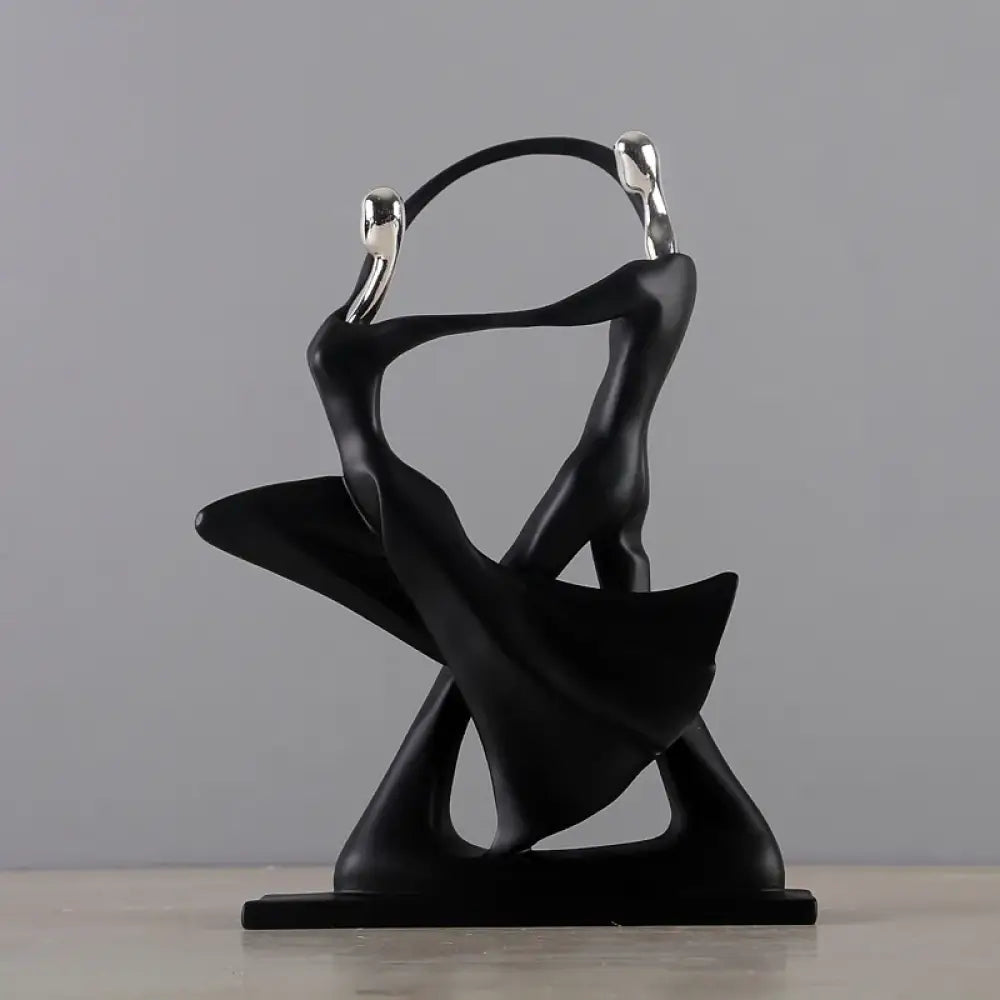Nordic Art Dancing Couple Resin Figure Ornaments Figurines