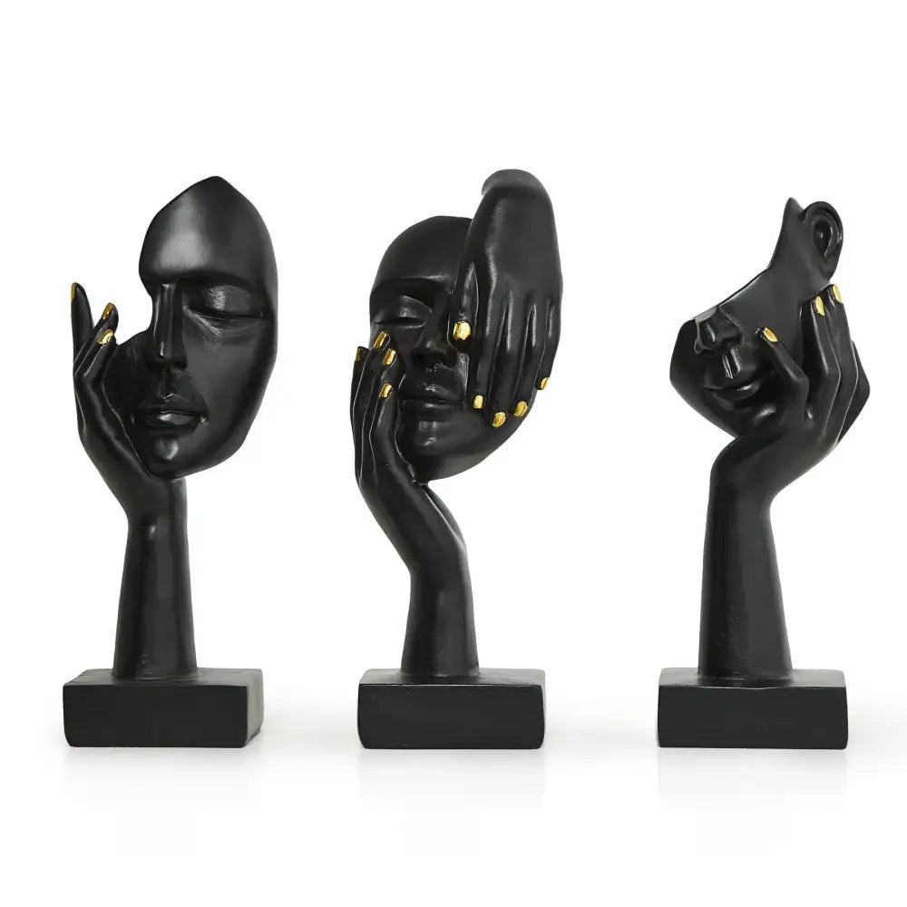 Nordic Statue Abstract Resin Desktop Ornaments Sculpture Miniature Figurines