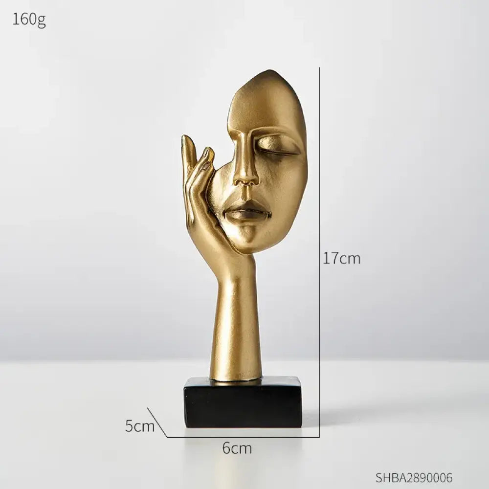 Nordic Statue Abstract Resin Desktop Ornaments Sculpture Miniature Figurines