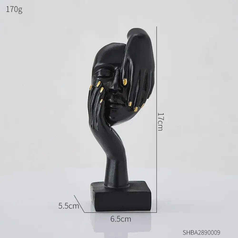 Nordic Statue Abstract Resin Desktop Ornaments Sculpture Miniature Figurines
