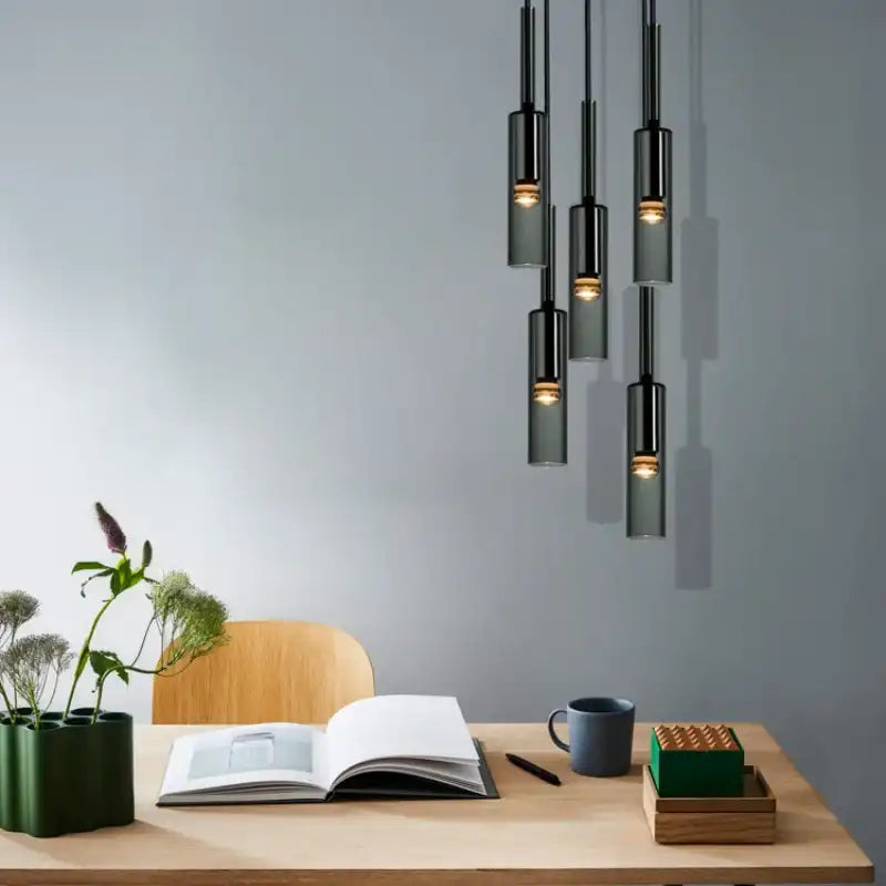 Modern Bottle Glass Pendant Light – Minimalist Lamp