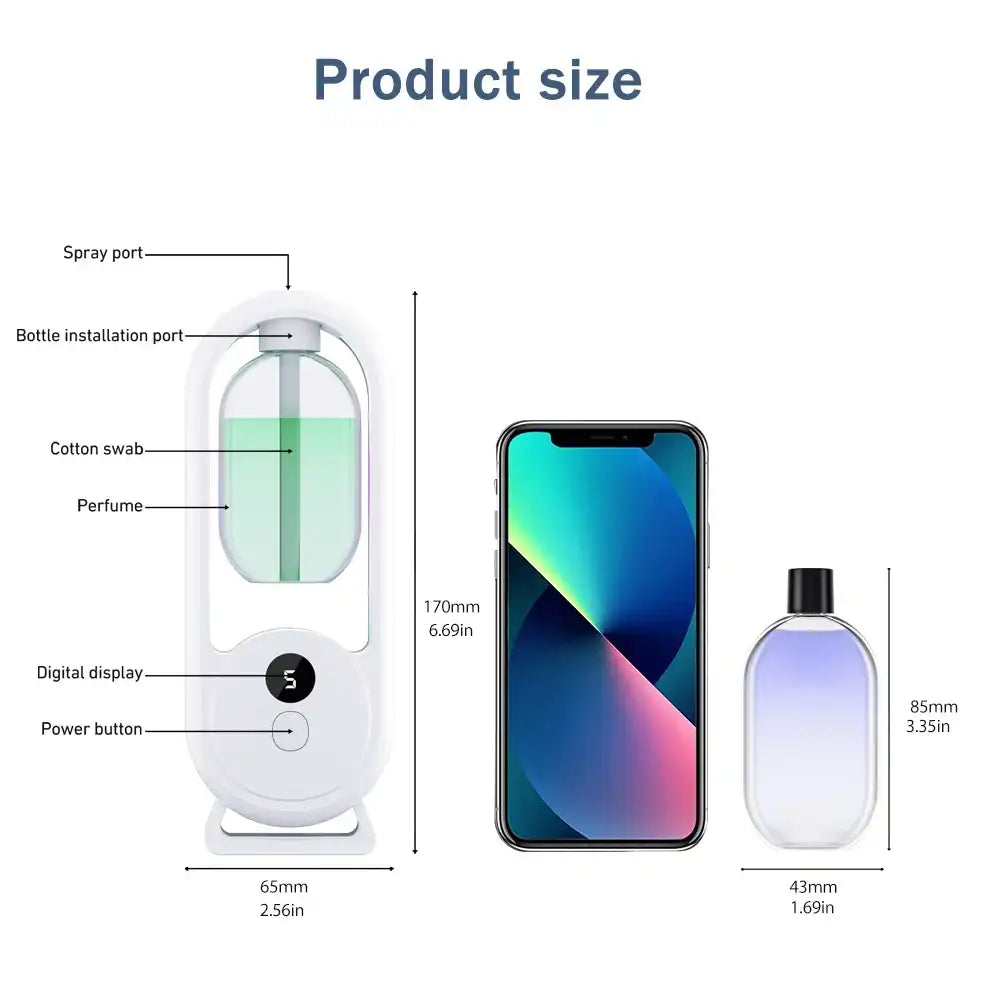 Rechargeable Portable Aroma Diffuser - 5 Mist Modes Nano Spray & Night Light
