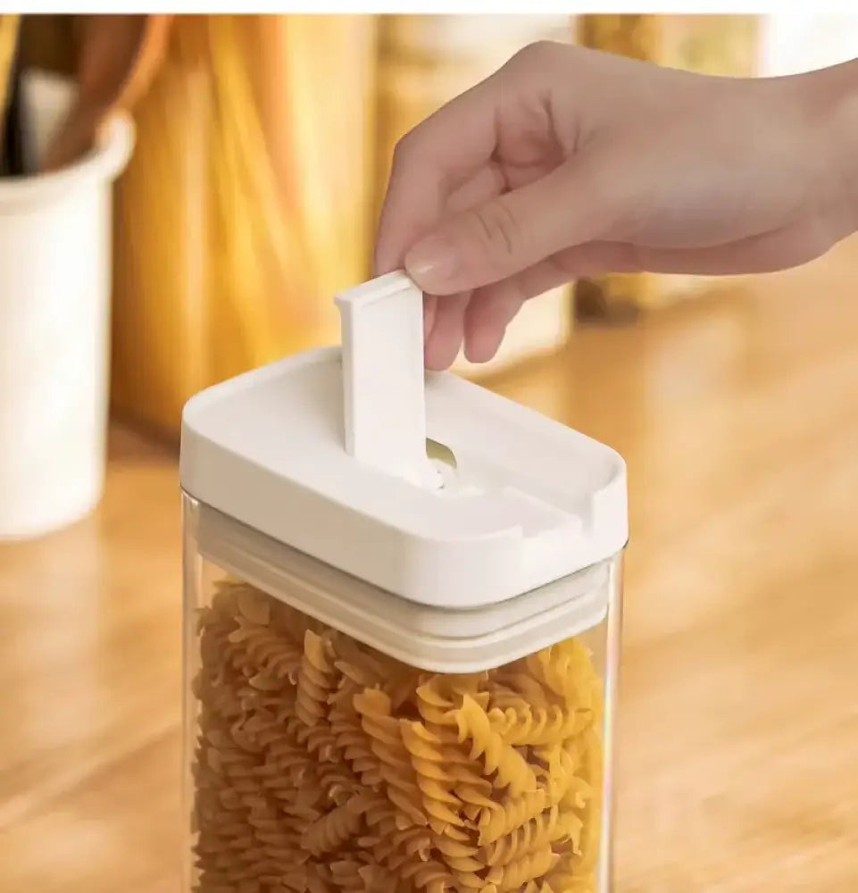 Pasta Storage Box Transparent Plastic Grain Seal Tank Spaghetti Storage Container