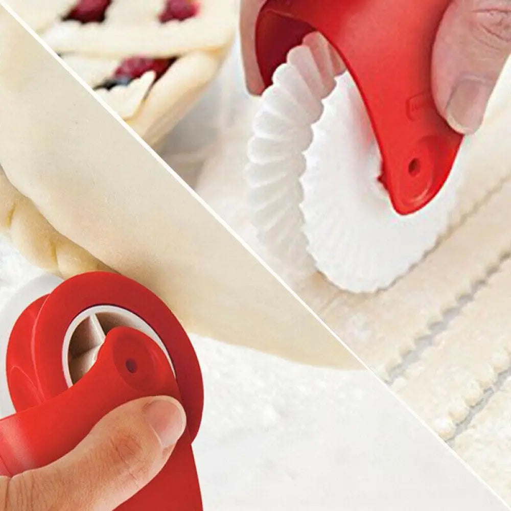 Pie Crust Wheel Cutter & Decorator Set