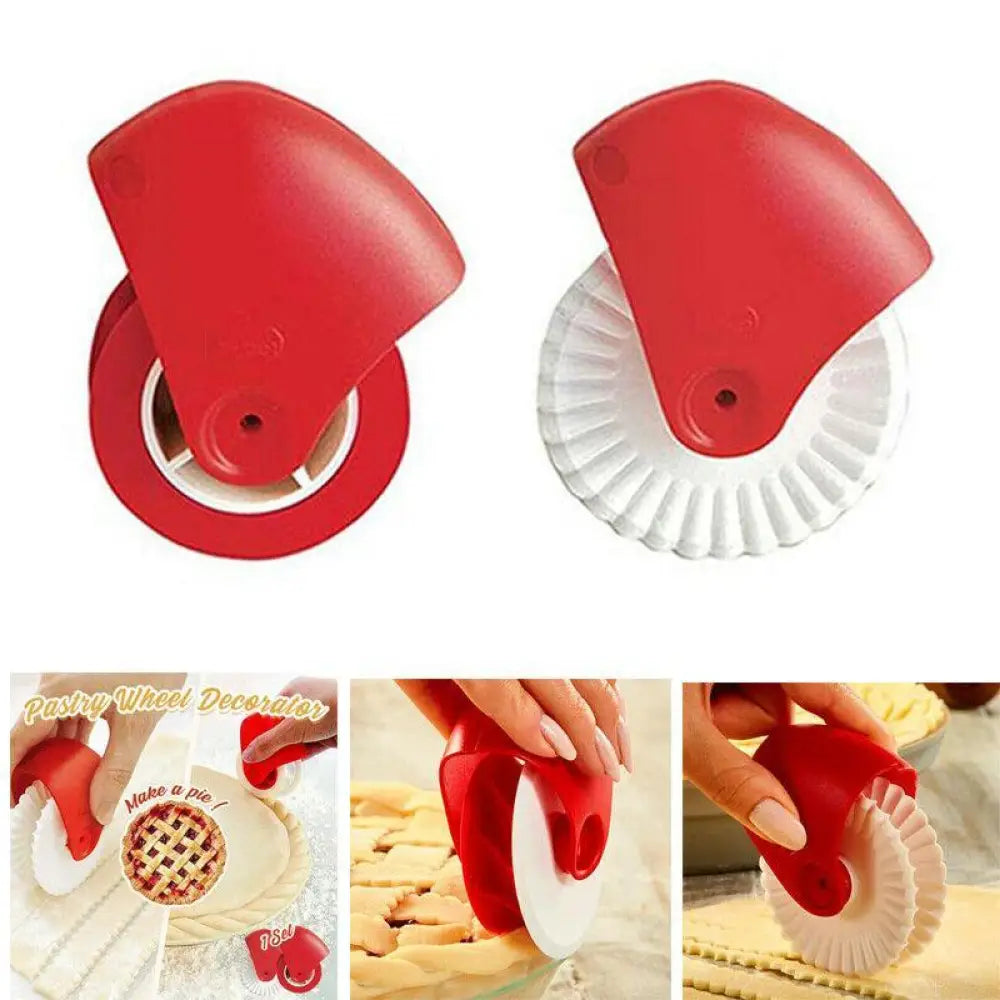 Pie Crust Wheel Cutter & Decorator Set