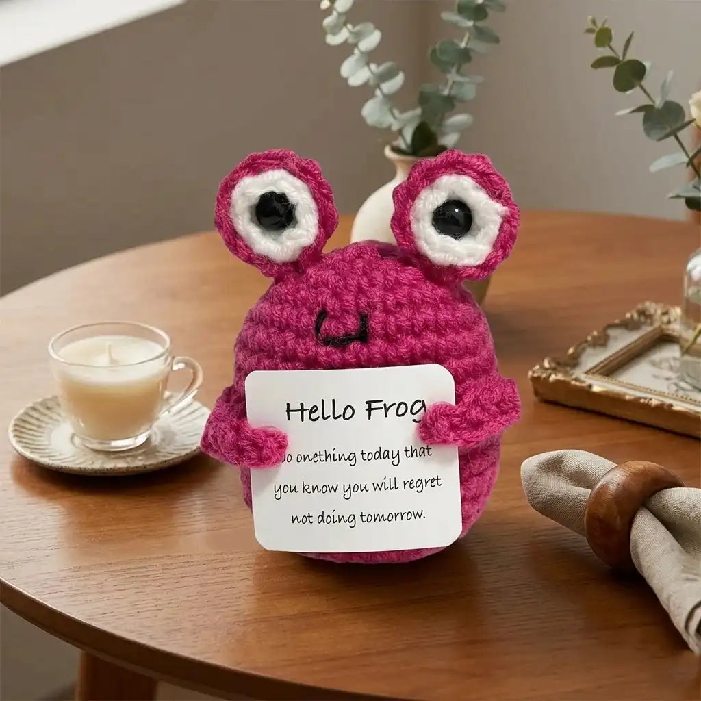 Crochet Positive Energy Doll  - Handmade Knitted Gift
