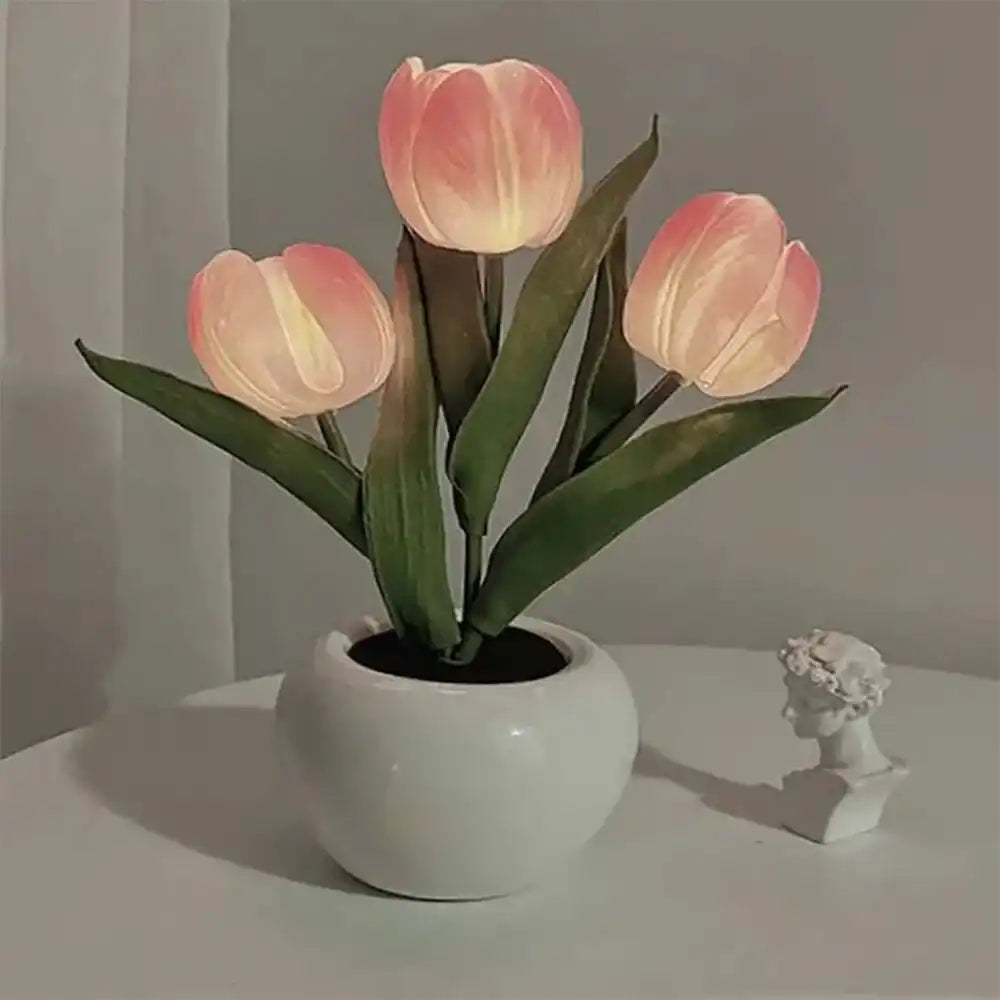 LED Tulip Night Light - High-Simulation Flower Atmosphere Lamp