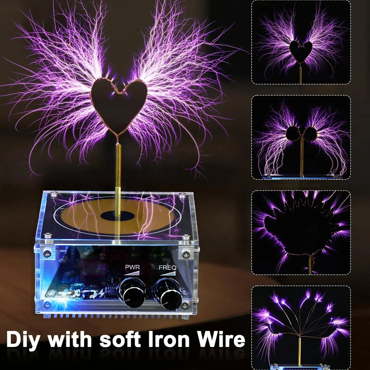 Bluetooth Music Tesla Coil Desktop Toy - Wireless Lightning Arc