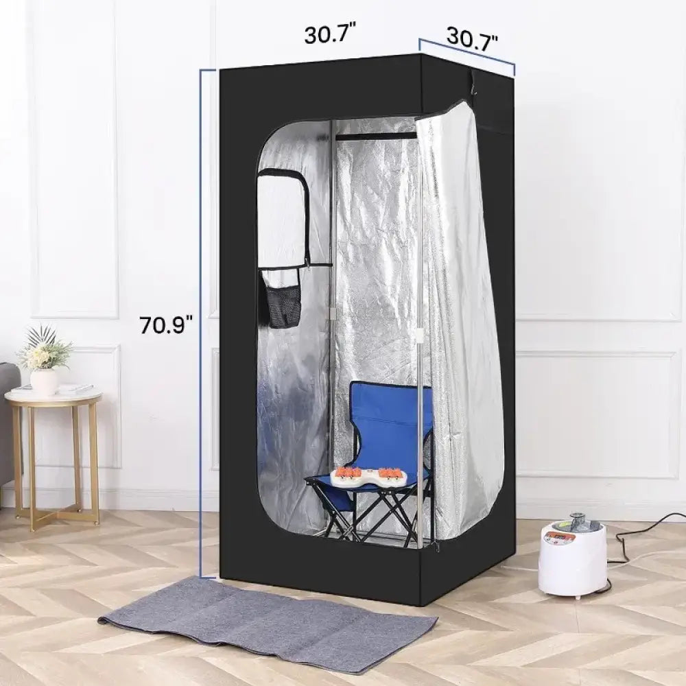 Portable 1100W Home Sauna Box with 3L Steamer