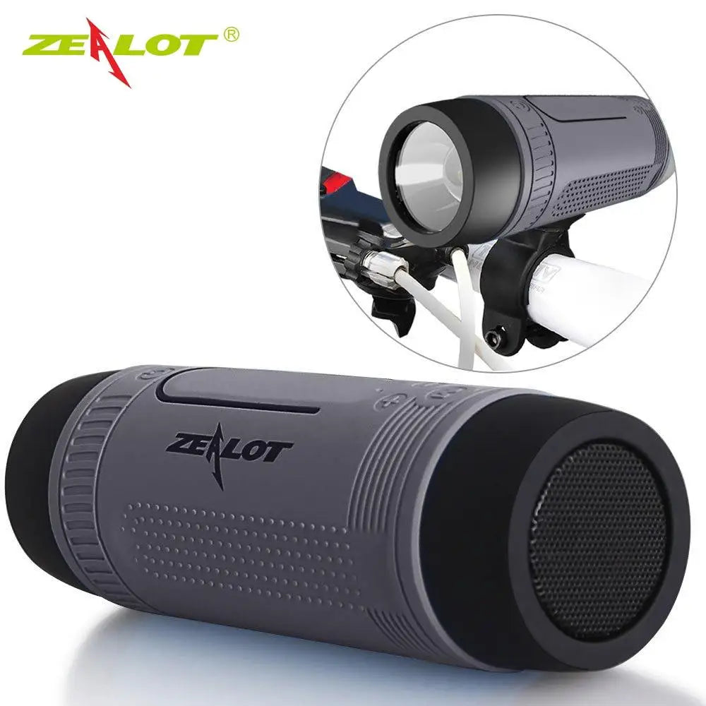 Portable Bicycle Handle Mount Bluetooth Speaker with Flash Light