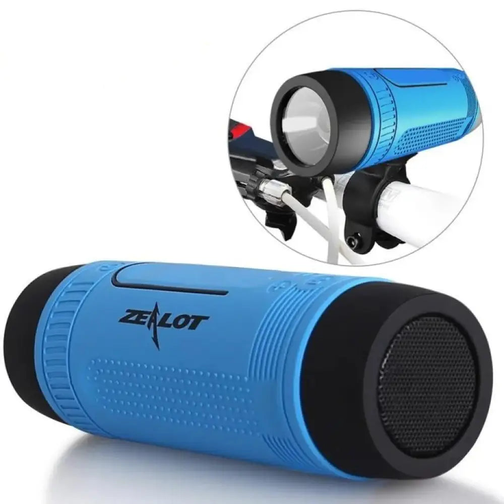 Portable Bicycle Handle Mount Bluetooth Speaker with Flash Light