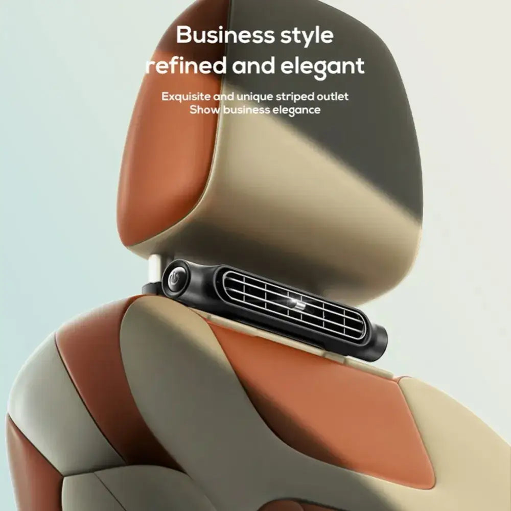 Portable Car Seat Fan with USB Power, Ice-Sensing Fan for Front & Rear Seats