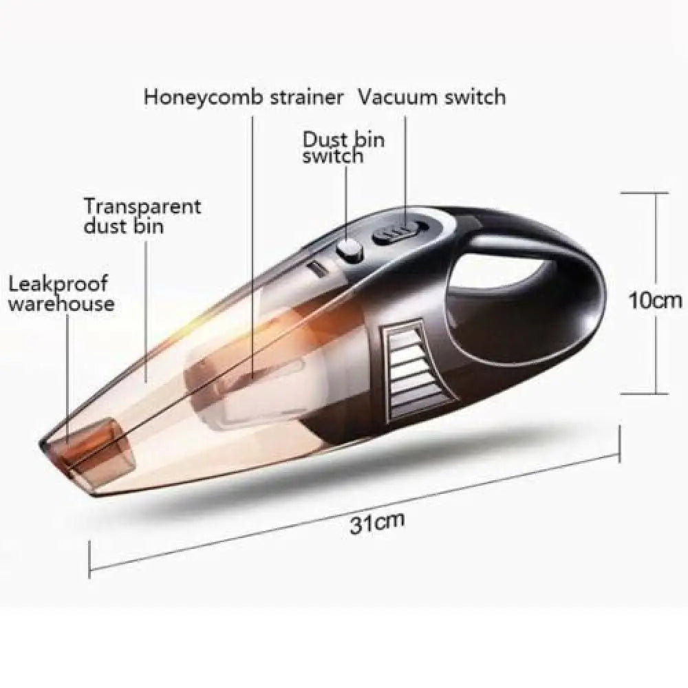 Portable cordless car vacuum cleaner