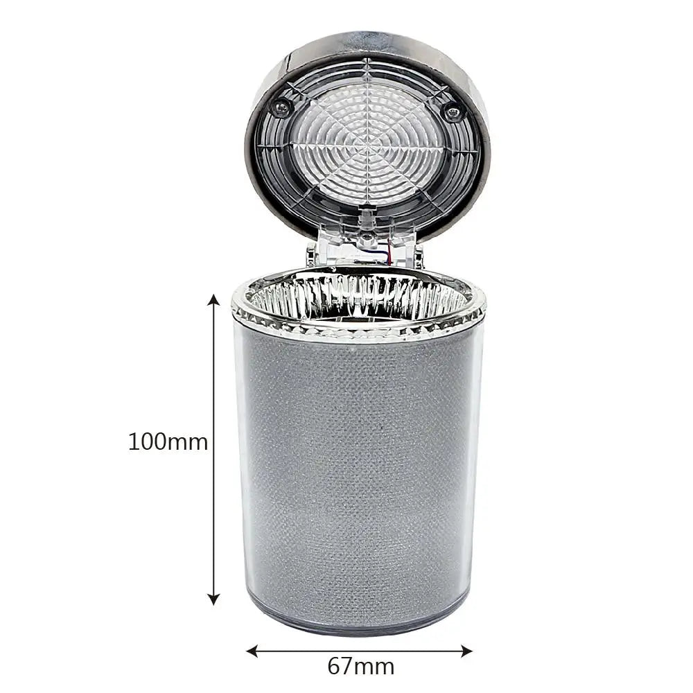 Portable Mini Car Ashtray with Colourful LED Light