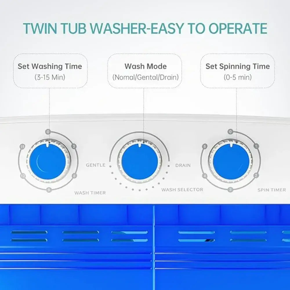 Portable Twin Tub Washing Machine