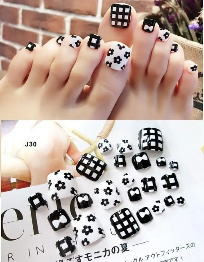 Press On Toe Nail Gel Stickers