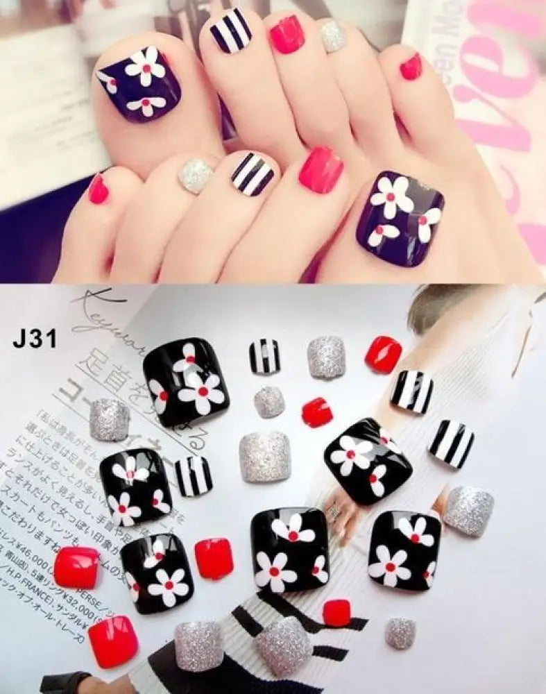 Press On Toe Nail Gel Stickers