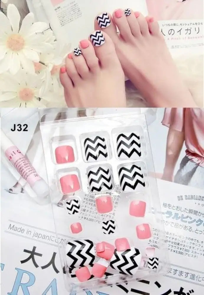 Press On Toe Nail Gel Stickers