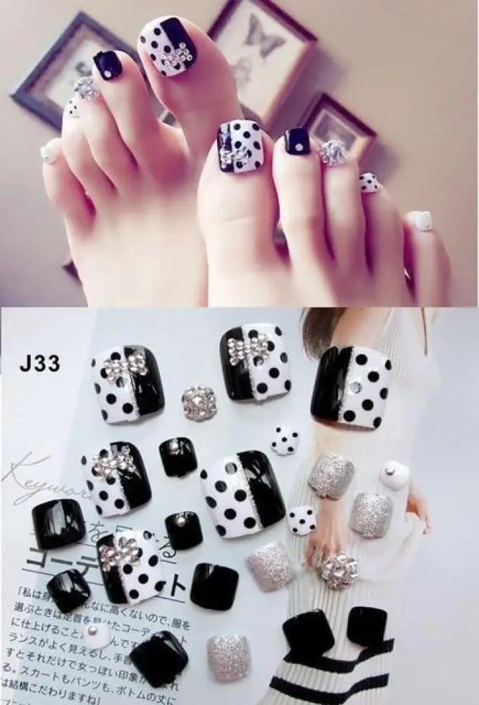 Press On Toe Nail Gel Stickers